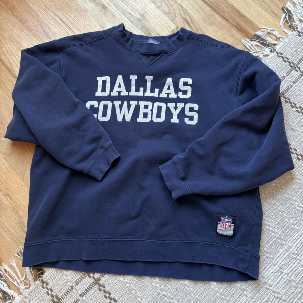 Dallas Cowboys Navy Crewneck Sweatshirt